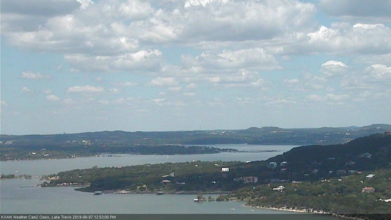 Lake Travis webcam, June 7, 2019 11:55 AM CT
