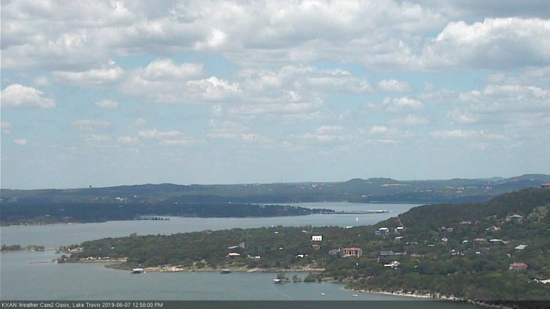 Lake Travis webcam, June 7, 2019 12:00 PM CT