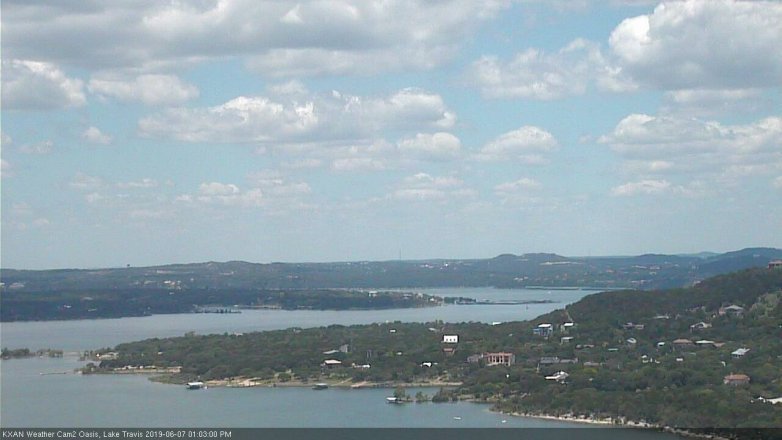 Lake Travis webcam, June 7, 2019 12:05 PM CT
