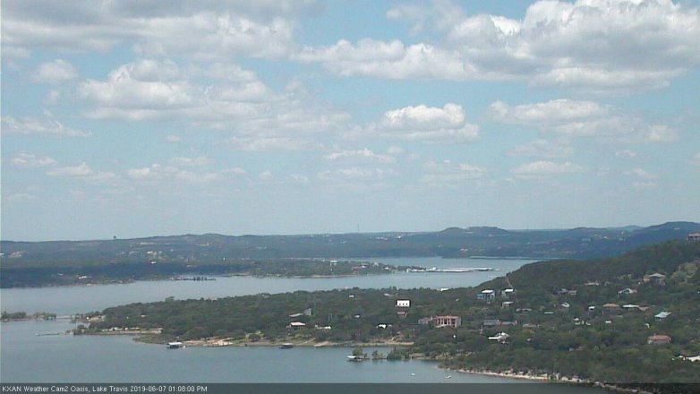 Lake Travis webcam, June 7, 2019 12:10 PM CT