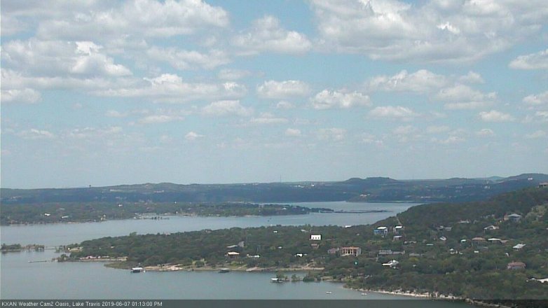 Lake Travis webcam, June 7, 2019 12:15 PM CT