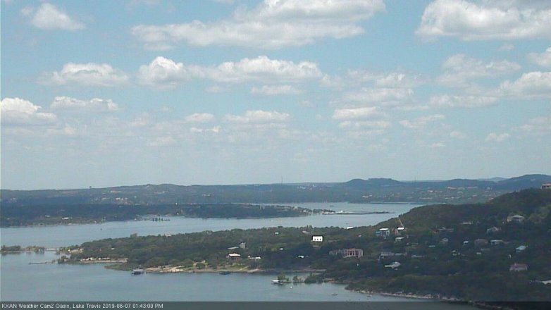 Lake Travis webcam, June 7, 2019 12:45 PM CT