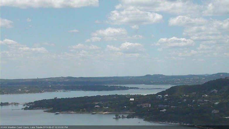 Lake Travis webcam, June 7, 2019 1:05 PM CT
