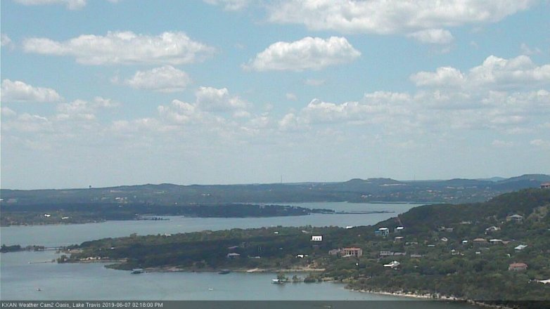 Lake Travis webcam, June 7, 2019 1:20 PM CT
