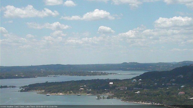 Lake Travis webcam, June 7, 2019 1:25 PM CT