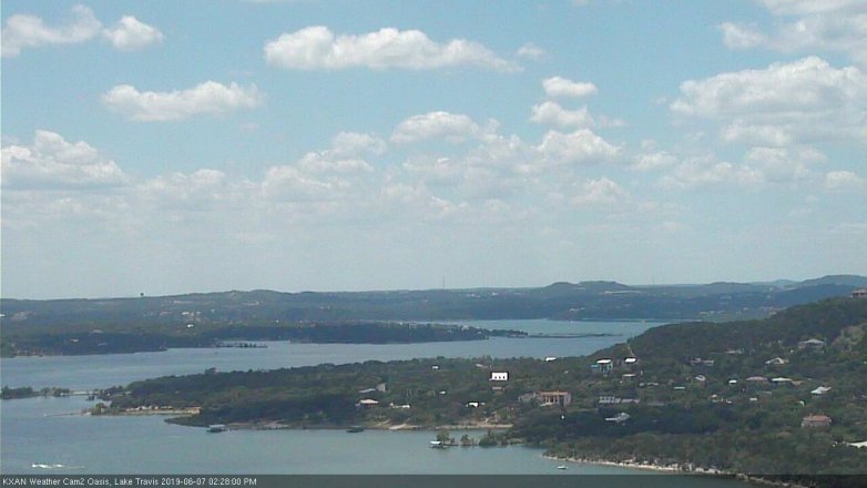 Lake Travis webcam, June 7, 2019 1:30 PM CT