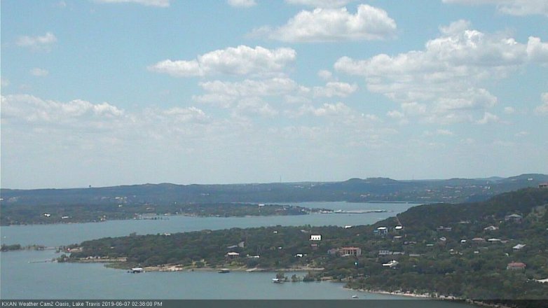 Lake Travis webcam, June 7, 2019 1:40 PM CT