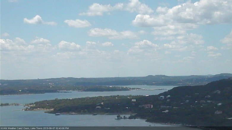 Lake Travis webcam, June 7, 2019 1:45 PM CT