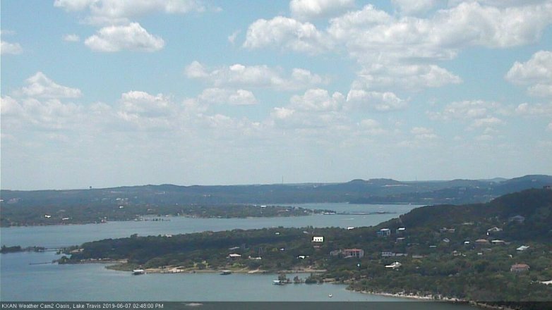 Lake Travis webcam, June 7, 2019 1:50 PM CT