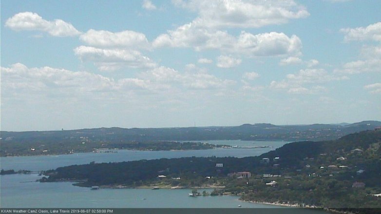 Lake Travis webcam, June 7, 2019 2:00 PM CT