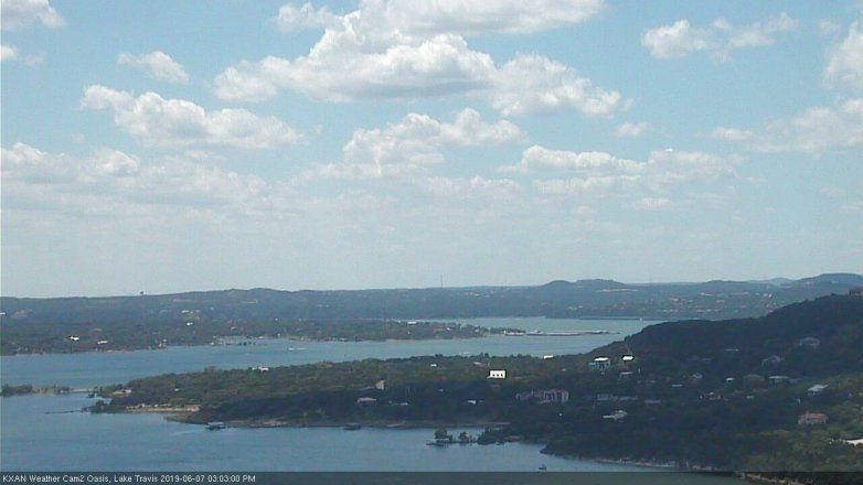 Lake Travis webcam, June 7, 2019 2:05 PM CT