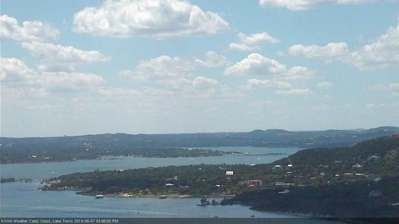 Lake Travis webcam, June 7, 2019 2:10 PM CT