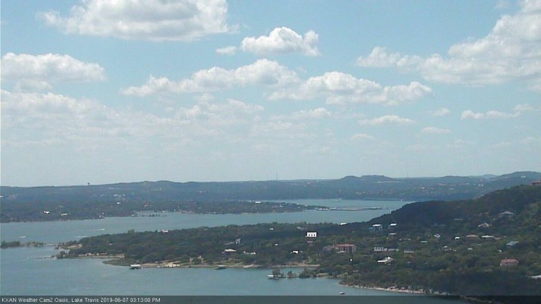 Lake Travis webcam, June 7, 2019 2:15 PM CT