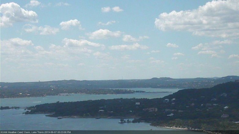Lake Travis webcam, June 7, 2019 2:25 PM CT