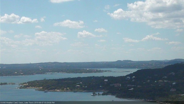 Lake Travis webcam, June 7, 2019 2:30 PM CT