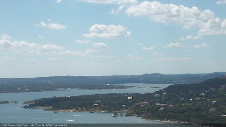 Lake Travis webcam, June 7, 2019 2:40 PM CT