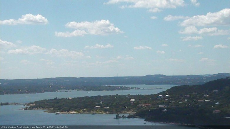 Lake Travis webcam, June 7, 2019 2:45 PM CT