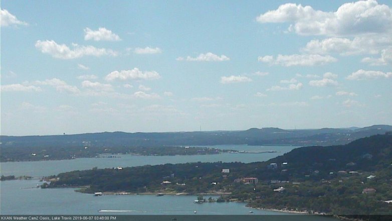 Lake Travis webcam, June 7, 2019 2:50 PM CT