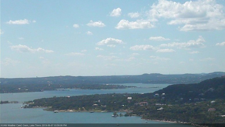 Lake Travis webcam, June 7, 2019 3:00 PM CT