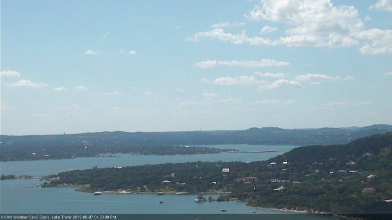 Lake Travis webcam, June 7, 2019 3:05 PM CT