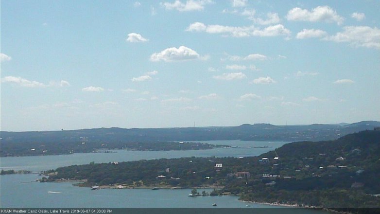Lake Travis webcam, June 7, 2019 3:10 PM CT