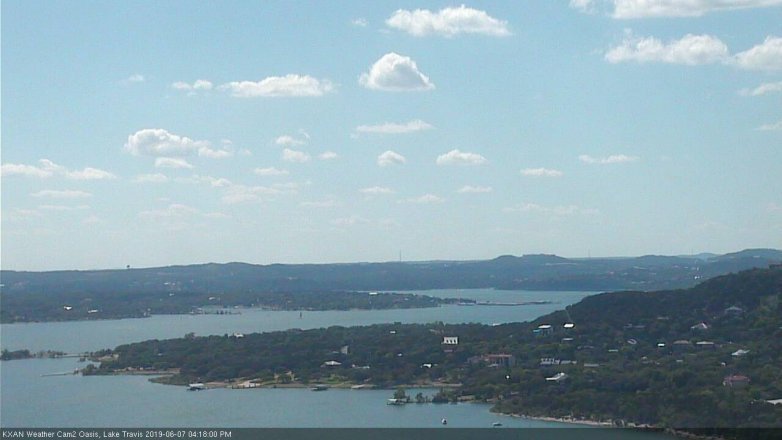 Lake Travis webcam, June 7, 2019 3:20 PM CT
