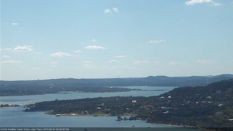 Lake Travis webcam, June 7, 2019 3:40 PM CT