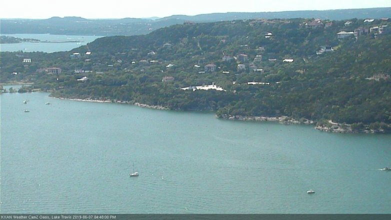 Lake Travis webcam, June 7, 2019 3:50 PM CT