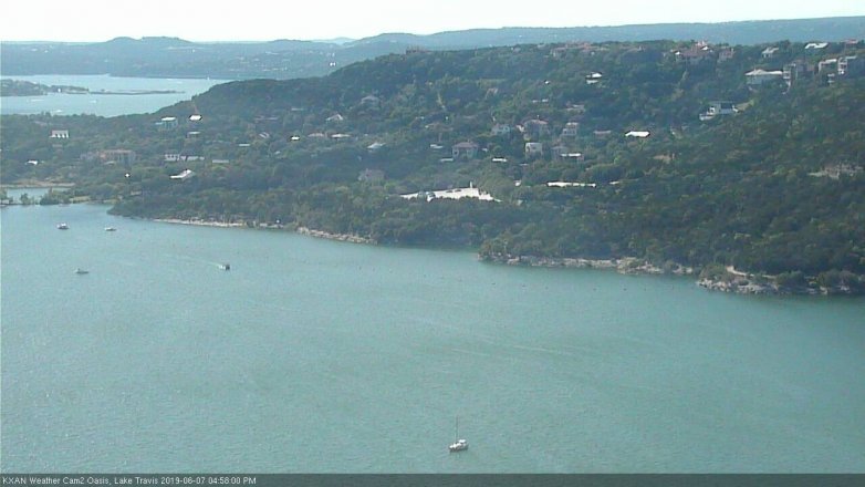 Lake Travis webcam, June 7, 2019 4:00 PM CT