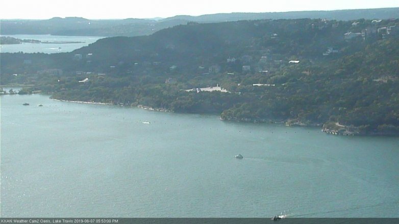 Lake Travis webcam, June 7, 2019 4:55 PM CT
