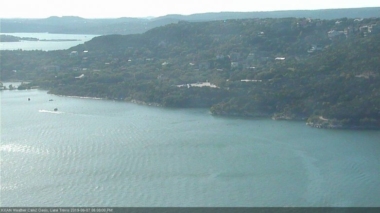 Lake Travis webcam, June 7, 2019 5:10 PM CT