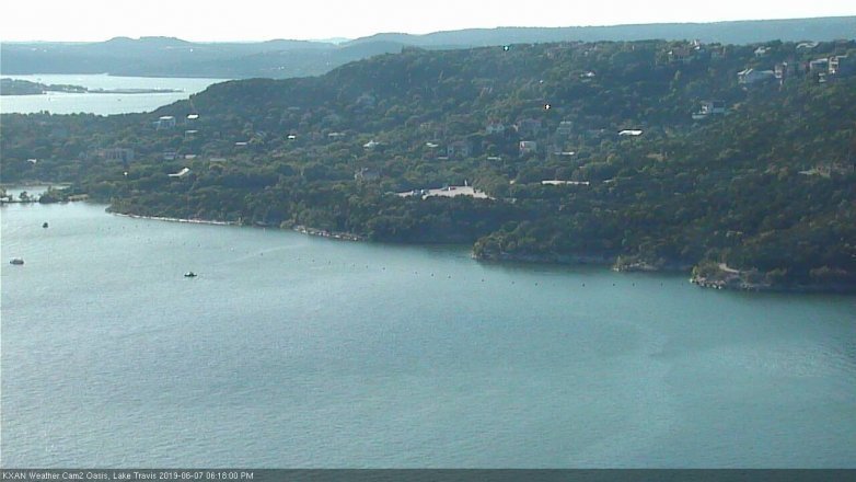 Lake Travis webcam, June 7, 2019 5:20 PM CT