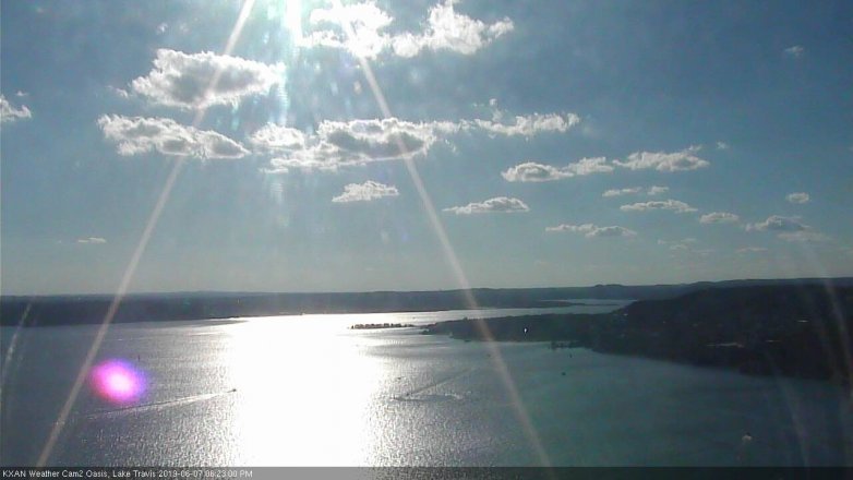 Lake Travis webcam, June 7, 2019 5:25 PM CT