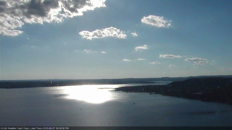 Lake Travis webcam, June 7, 2019 5:40 PM CT