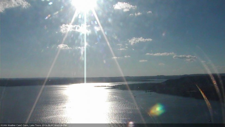 Lake Travis webcam, June 7, 2019 5:45 PM CT