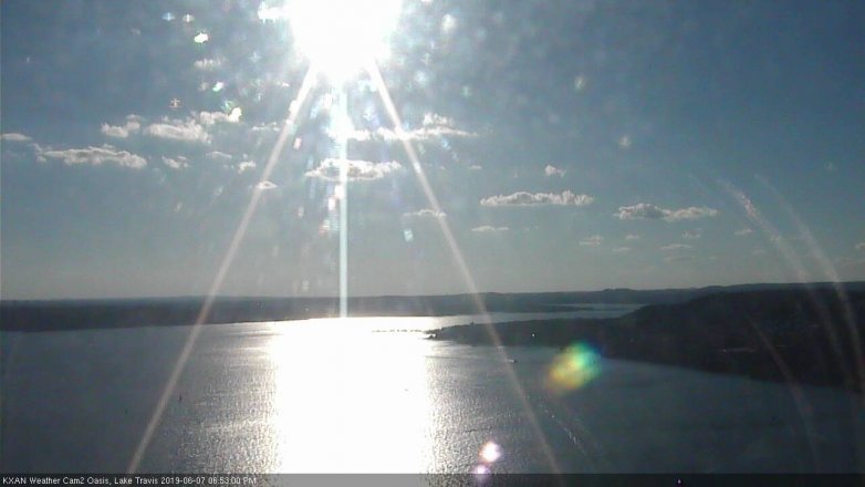 Lake Travis webcam, June 7, 2019 5:55 PM CT