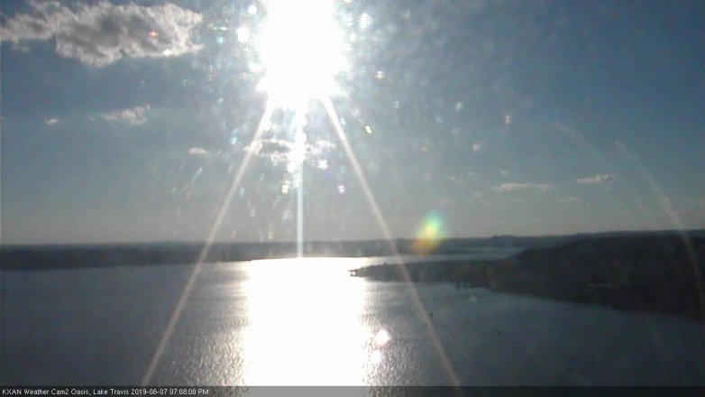 Lake Travis webcam, June 7, 2019 6:10 PM CT
