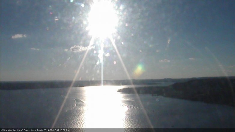 Lake Travis webcam, June 7, 2019 6:15 PM CT