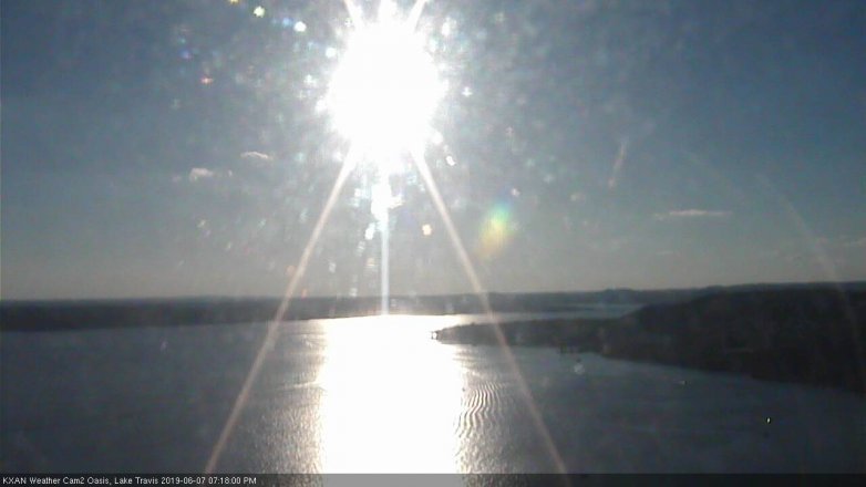 Lake Travis webcam, June 7, 2019 6:20 PM CT