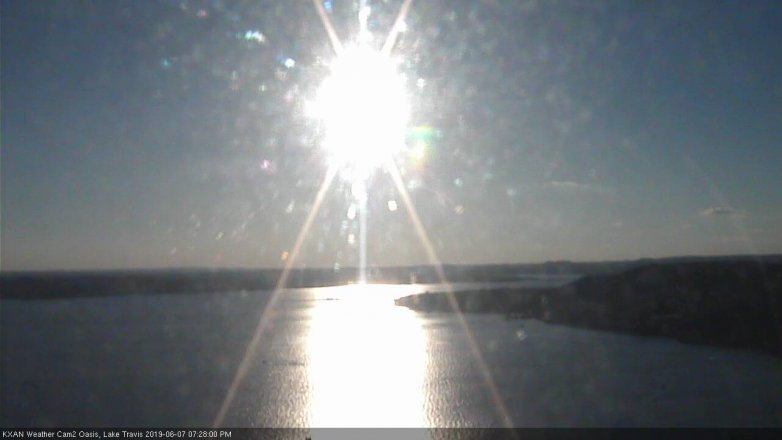 Lake Travis webcam, June 7, 2019 6:30 PM CT