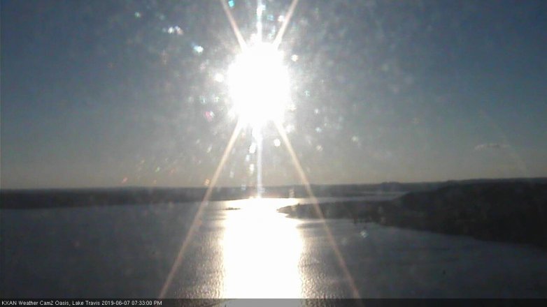 Lake Travis webcam, June 7, 2019 6:35 PM CT