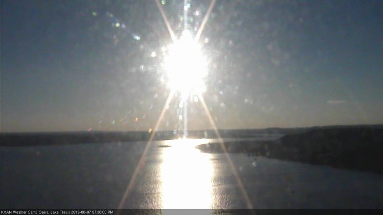 Lake Travis webcam, June 7, 2019 6:40 PM CT