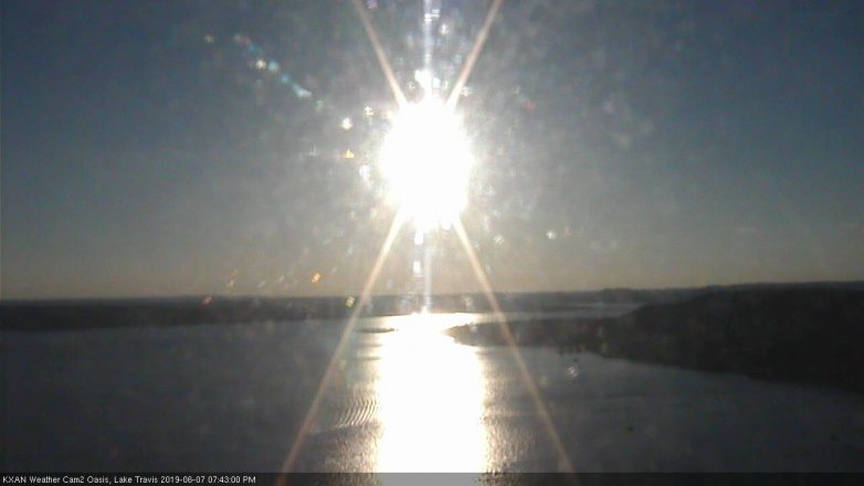Lake Travis webcam, June 7, 2019 6:45 PM CT