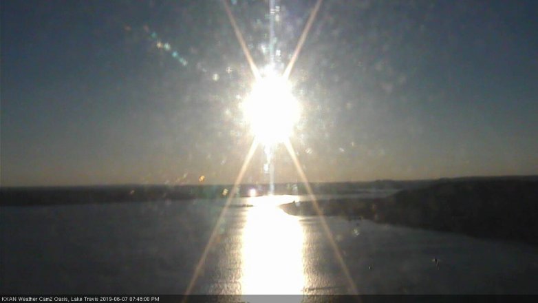 Lake Travis webcam, June 7, 2019 6:50 PM CT