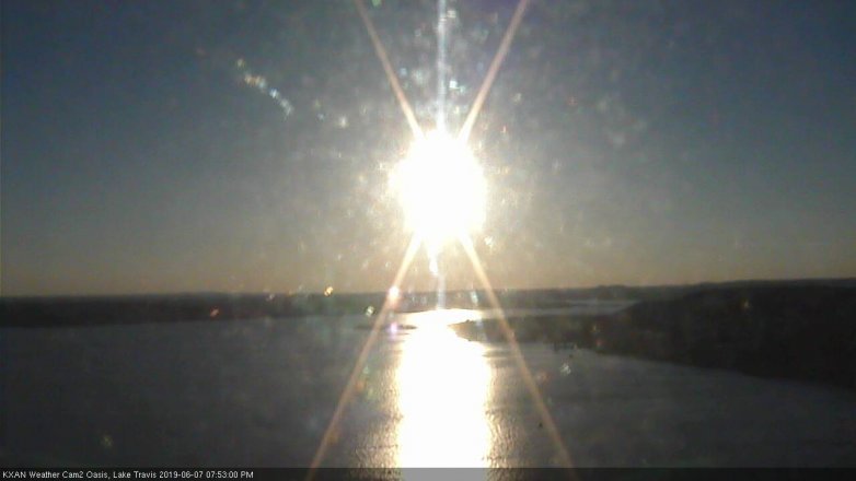 Lake Travis webcam, June 7, 2019 6:55 PM CT