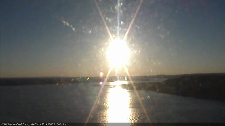 Lake Travis webcam, June 7, 2019 7:00 PM CT