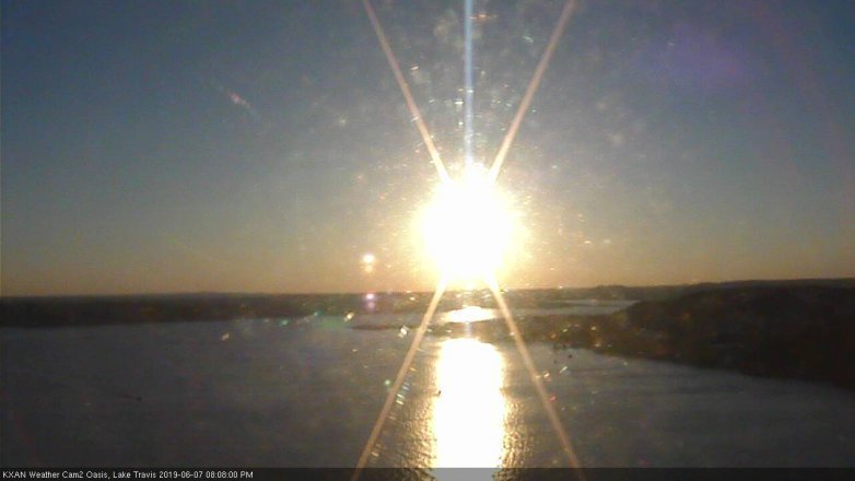 Lake Travis webcam, June 7, 2019 7:10 PM CT