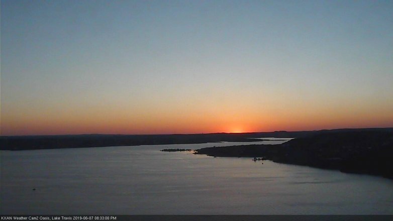 Lake Travis webcam, June 7, 2019 7:35 PM CT