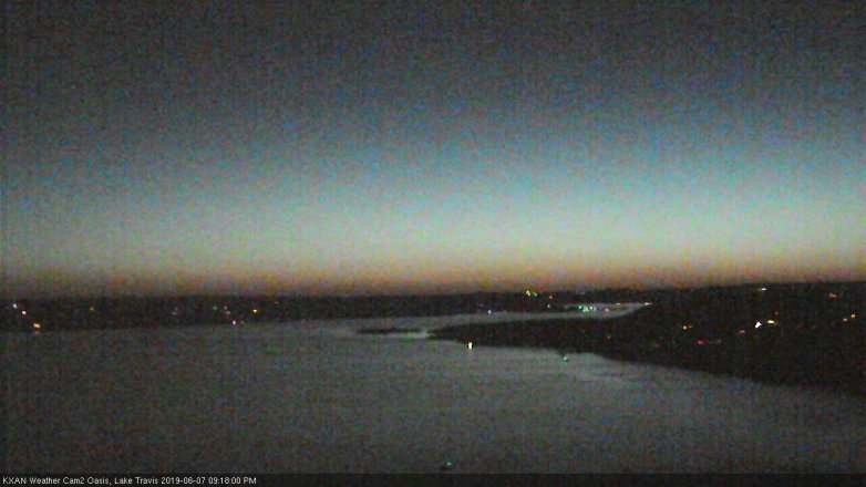 Lake Travis webcam, June 7, 2019 8:20 PM CT