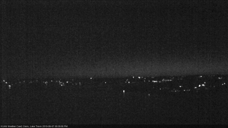 Lake Travis webcam, June 7, 2019 8:40 PM CT